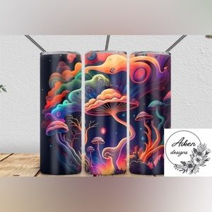 20 oz trippy mushroom 20 oz tumbler
